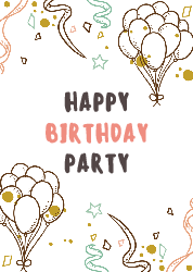 Balloon - Birthday Card