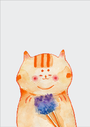 Cat - Birthday Card
