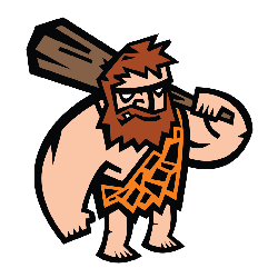 Laptop Sticker - Caveman - Laptop Stickers