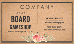 Business Card - board game - 卡片