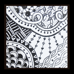 Zentangle 1 - Laptop Stickers