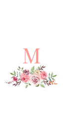 Floral Initial Alphabet - 不銹綱水樽
