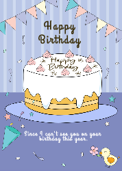 Birthday Cake Card - 生日卡