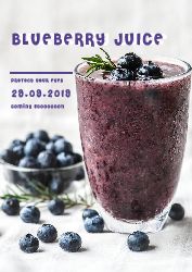 Blueberry Juice - Posters