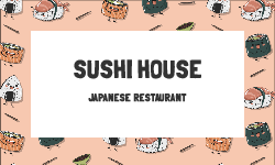 sushi house - 卡片