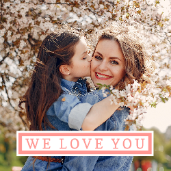 We Love Yooou - Photo Crystal Cube