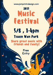 Music Festival Free Entry - Poster