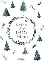 Enjoy The Little Things - Christmas Cards