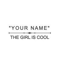 THE GIRL IS COOL - T-Shirt