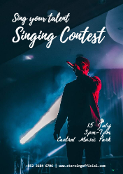 Singing Contest - Flyer