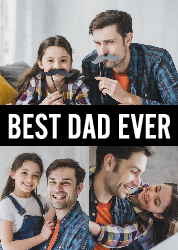 Best Dad Ever - Father's Day Card