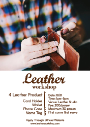 Leather Workshop - 海報