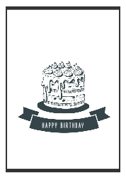 Simple birthday card - 生日卡