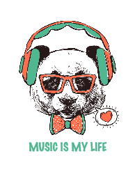 T-shirt Design - Music is my life - T-Shirt