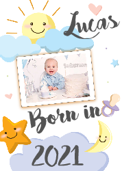 Birthday new born baby - Birthday Card