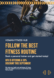 Fitness Routine - Flyer