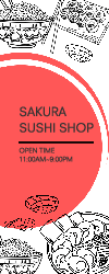 Sakura Sushi - Pull up banner