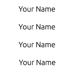 Your Name - 熨貼貼紙