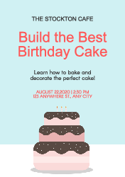 Birthday Cake - Flyer