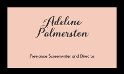 Screenwriter and Director - Business Card