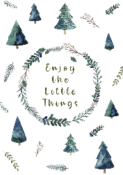 Enjoy The Little Things - Spiral Notebooks