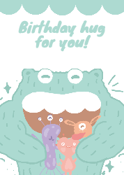 Monster Friend - Birthday Card