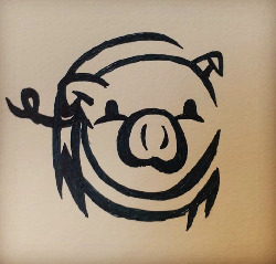 Hong Kong pig - Name Label