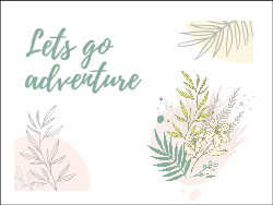 Lets go adventure - Postcard