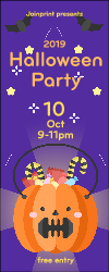 Halloween Party - Pull up banner