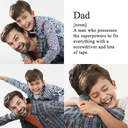 Dad Definition - Photo Crystal Cube